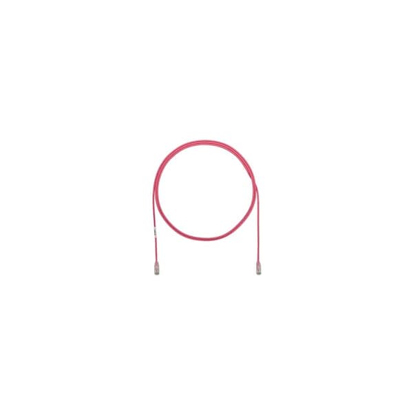 Panduit CBL ASSY MOD 28-4PR SOLID, SMALL DIAMETER 2.5 M, PINK UTP28SP2.5MPK